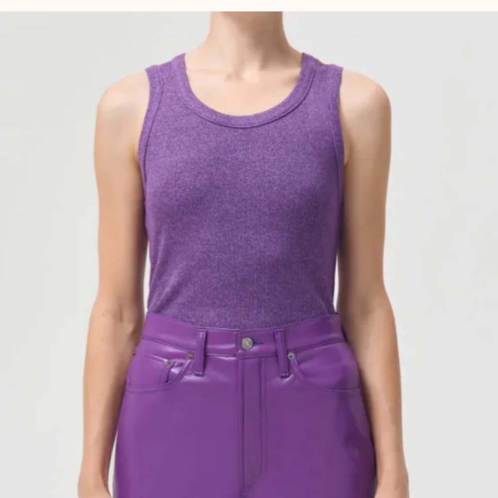 NWT Agolde POPPY TANK XS Dark Purple